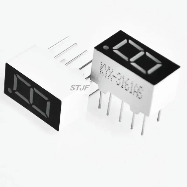Alt view image 2 of 3 - AJMRTC 20PCS LD-3161AS 0.36 Inch 1 Digit Red 7 Segment LED Display, Common Cathode Digital Tube for Arduino, STM32 DIY Electronic Counting & Indicator Projects