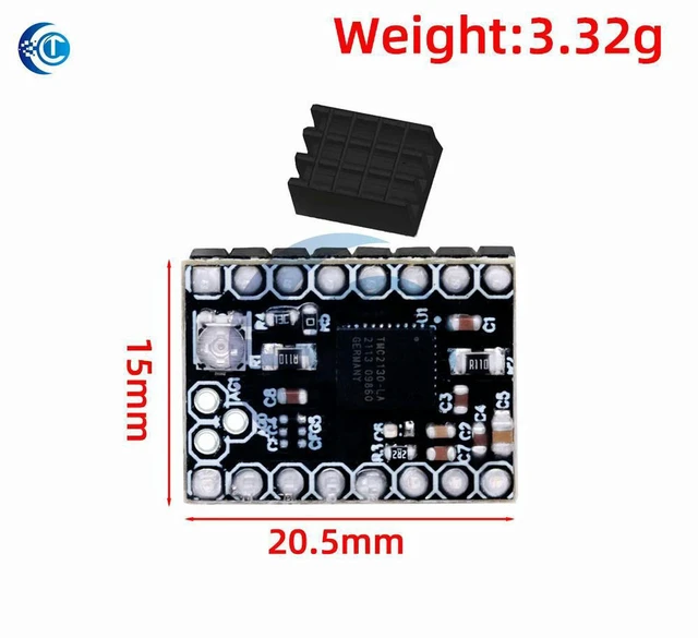 Alt view image 3 of 3 - AJMRTC TMC2130 V1.1 Ultra-Silent Stepper Motor Driver, 256 Microstepping StepStick Controller with SPI Interface, 3D Printer Replacement Module Compatible with SKR, RAMPS Boards