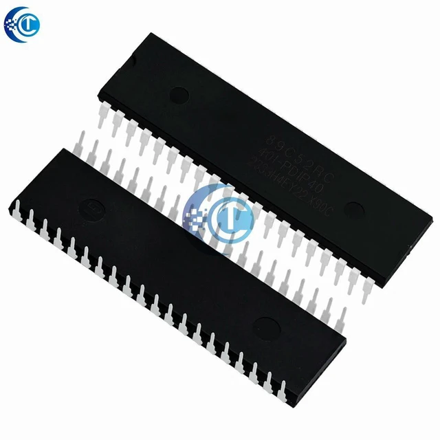Alt view image 2 of 3 - AJMRTC STC89C52RC-40I-PDIP40 8-bit Microcontroller MCU, DIP-40 Through Hole 51 Core Single Chip IC for Breadboard Prototyping & Electronic DIY Experiment Projects