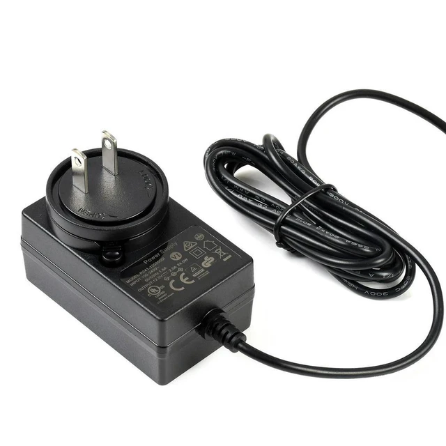 Alt view image 2 of 3 - AJMRTC 12V 2A Power Supply Adapter, DC Jack Output Wall Mount Power Converter, 12Volt 24W AC to DC Transformer for LED Strip Light, Router, CCTV Camera, Electronic DIY and Household Equipment
