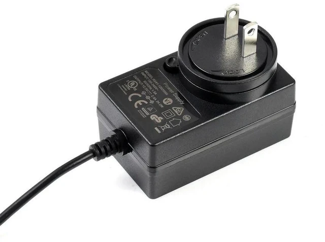 Alt view image 2 of 3 - AJMRTC 12V 2A Power Adapter, 24W AC to DC Wall Power Supply with DC Jack Output, Regulated 12Volt 2Amp Transformer for LED Strip Lights, CCTV Camera, Router, Electronic DIY & Small Household Devices