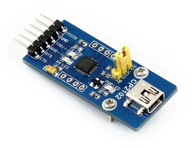 Alt view image 2 of 3 - AJMRTC CP2102 USB UART Module Board, USB Mini Connector USB to TTL Serial Converter, Serial Communication Adapter for MCU Debugging, Raspberry Pi, Arduino & Electronic DIY Projects