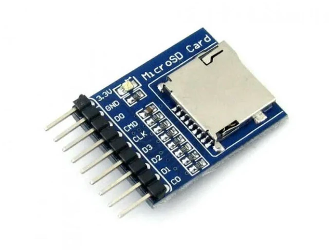 Alt view image 3 of 3 - AJMRTC 2Pcs Micro SD TF Card Module, SPI Interface Memory Card Reader Writer Breakout Board, 3.3V/5V Compatible, for Arduino ESP32 STM32, Data Storage DIY Electronic Projects