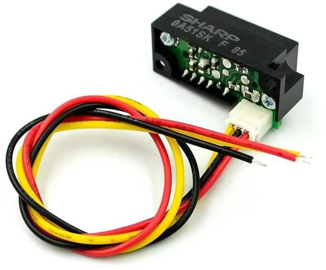 Main image of AJMRTC GP2Y0A51SK0F Infrared Proximity Distance Sensor, 2cm to 15cm Measuring Range IR Ranging Detector, Analog Output Distance Sensor Module for Robot Obstacle Avoidance, DIY Electronic Projects