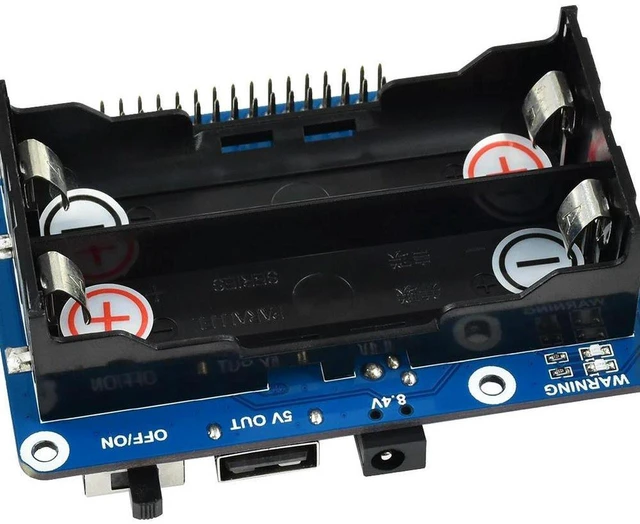 Main image of AJMRTC UPS HAT for Raspberry Pi, Uninterruptible Power Supply Expansion Board, Supports Charge and Power Output at the Same Time, Stable 5V Power Output, Multi Protection for Raspberry Pi 4B 3B+ 5 IoT