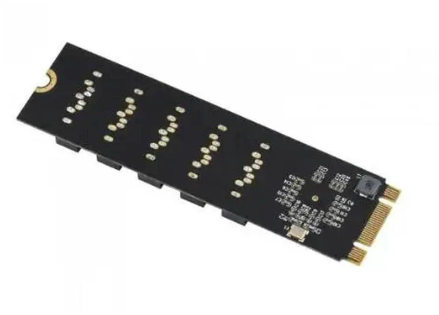 Main image of AJMRTC M2-SATA-5P M.2 NGFF SATA to 5-Port SATA3 Expander Card, JMB575 Controller Chip, M.2 2280 NGFF SATA Interface to 5 SATA 3.0 Ports, for Hard Disk Expansion, NAS & Storage DIY Projects