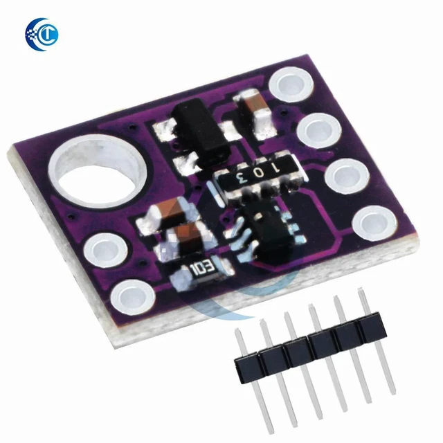 Alt view image 3 of 3 - AJMRTC GY-49 MAX44009 Ambient Light Sensor Module, 4P Pin Header, I2C IIC Digital Output, Ultra Low Power Light Intensity Detector, 1.7V-3.6V Operating Voltage for Arduino ESP32 STM32 DIY Projects