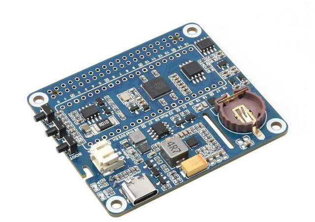 Alt view image 2 of 3 - AJMRTC Power Management HAT (B) for Raspberry Pi, Supports Simultaneous Charging & Power Output, Embedded RTC Real-Time Clock, Multiple Protection Circuits, 40PIN GPIO Stackable UPS Expansion Board