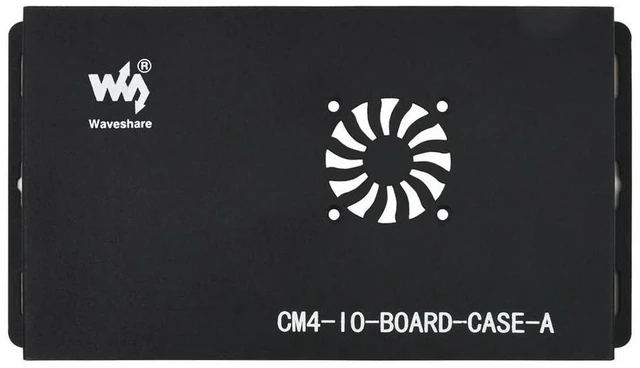 Alt view image 3 of 3 - AJMRTC Metal Box for Raspberry Pi Compute Module 4 IO Board, Enclosure Case with Built-in Cooling Fan, Precise Cutouts, Wall Mount Bracket, Protective Housing for CM4 IO Board Industrial Projects