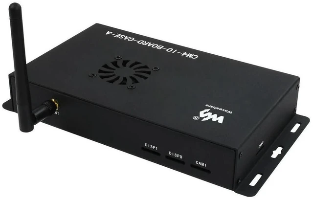 Alt view image 2 of 3 - AJMRTC Metal Box for Raspberry Pi Compute Module 4 IO Board, Enclosure Case with Built-in Cooling Fan, Precise Cutouts, Wall Mount Bracket, Protective Housing for CM4 IO Board Industrial Projects