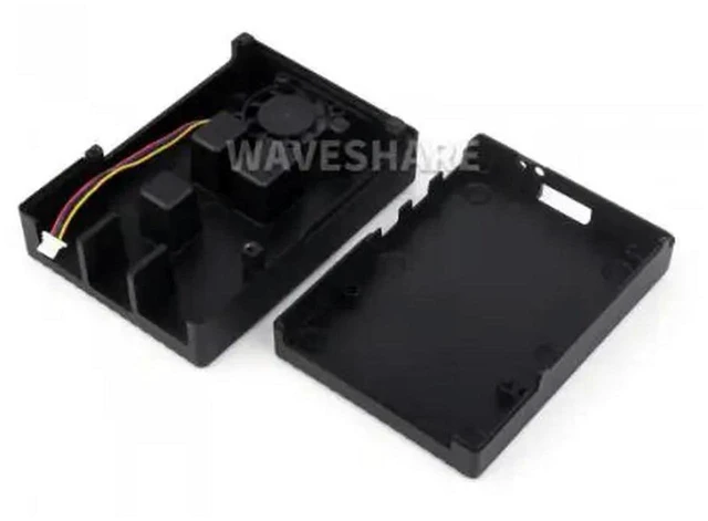 Main image of AJMRTC PI5-CASE-I Aluminum Stripe Grooved Case for Raspberry Pi 5, Metal Enclosure with Built-in Cooling Fan & Heatsink Pillars, Passive & Active Combined Cooling Protective Shell for Raspberry Pi 5