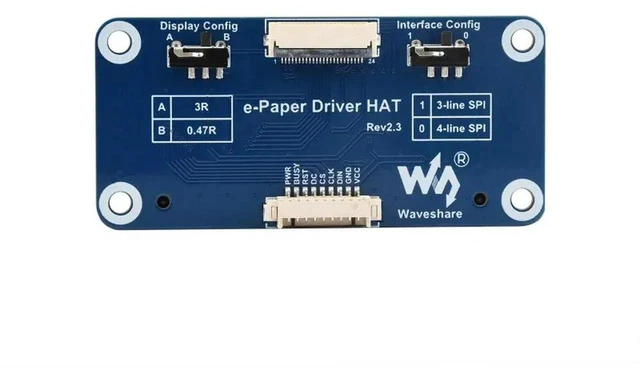 Alt view image 3 of 3 - AJMRTC Universal e-Paper Raw Panel Driver HAT, SPI E-Ink Display Driver Board, E-Paper Driver HAT Supports Most SPI E-Paper Raw Panels for Raspberry Pi Embedded Projects