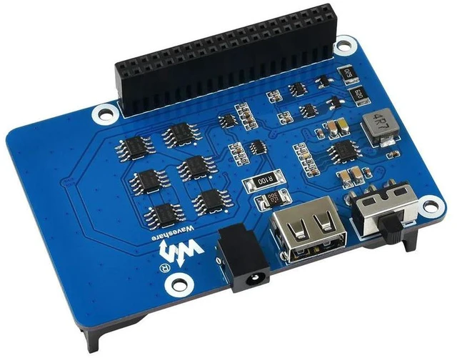 Alt view image 2 of 3 - AJMRTC Uninterruptible Power Supply UPS HAT for Raspberry Pi, Stable 5V Power Output, Smart Battery Backup Power Management Expansion Board