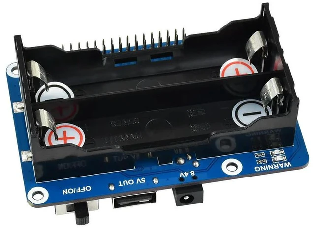 Alt view image 3 of 3 - AJMRTC Uninterruptible Power Supply UPS HAT for Raspberry Pi, Stable 5V Power Output, Smart Battery Backup Power Management Expansion Board