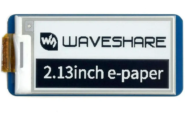 Alt view image 2 of 2 - AJMRTC Pico-ePaper-2.13, 2.13 Inch E-Paper E-Ink Display Module for Raspberry Pi Pico, 250×122 Resolution, Black White Two-Color Screen, SPI Low Power E-Paper Module
