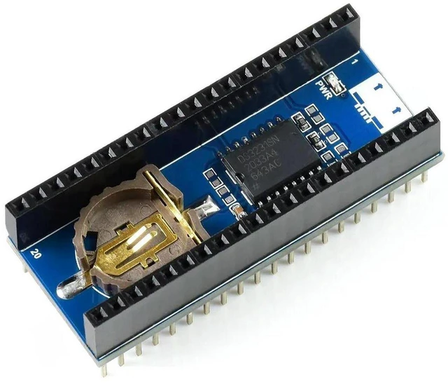 Main image of AJMRTC Precision RTC Module for Raspberry Pi Pico, Onboard DS3231 Chip, High Accuracy Real-Time Clock Module, I2C Interface Low Power Time Keeping Board for Embedded IoT Projects