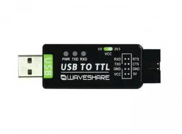 Alt view image 2 of 2 - AJMRTC Industrial USB to TTL Converter, Onboard FT232RNL Chip, Multi Protection Circuits, Wide Operating System Support, Serial Communication Module for Embedded Debugging & IoT Projects