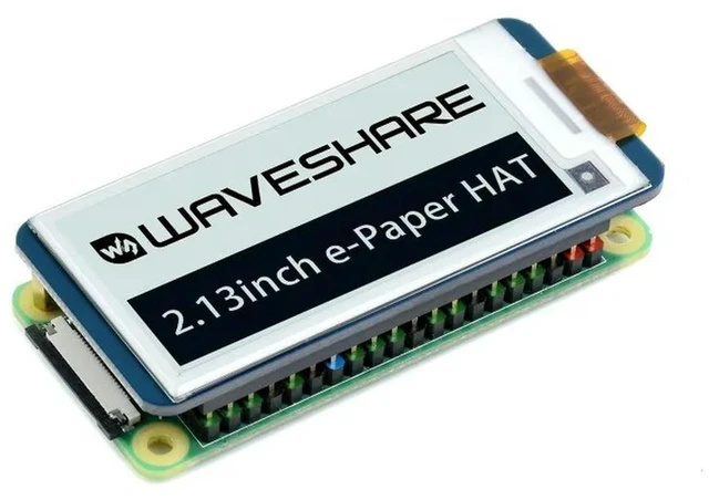 Alt view image 2 of 3 - AJMRTC 2.13 Inch E-Paper HAT, 250×122 Resolution E-Ink Display HAT for Raspberry Pi, SPI Interface Bi-Stable E-Paper Screen Module with Partial Refresh for Low Power IoT Projects