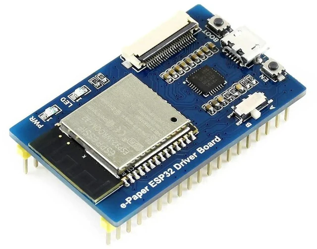 Alt view image 2 of 3 - AJMRTC Universal E-Paper Driver Board with Onboard ESP32 SoC, Supports Multiple SPI E-Paper Raw Panels, WiFi & Bluetooth Wireless E-Ink Display Controller Module for Low Power IoT Embedded Projects