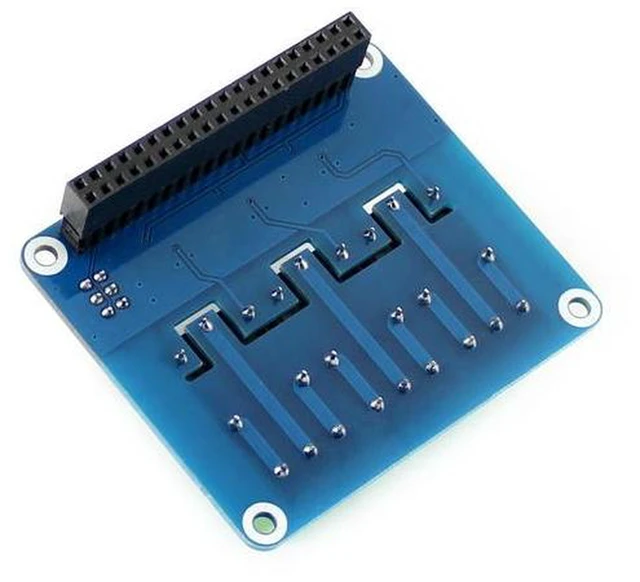 Alt view image 2 of 3 - AJMRTC Raspberry Pi Power Relay Expansion Board, High Voltage High Current Relay Module, GPIO Controlled Relay HAT for Raspberry Pi to Switch Industrial Loads, Home Automation & DIY Control Projects