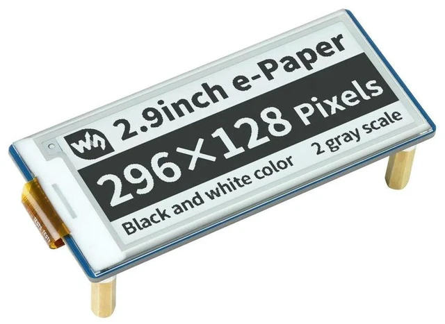 Alt view image 3 of 3 - AJMRTC Pico-ePaper-2.9, 2.9 Inch E-Paper E-Ink Display Module for Raspberry Pi Pico, 296×128 Resolution SPI Interface Bi-Stable E-Paper Screen with Partial Refresh for Low Power IoT Projects