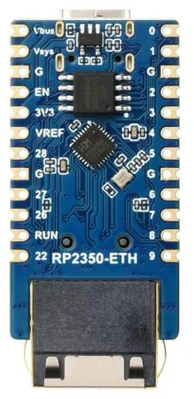 Main image of AJMRTC RP2350-ETH Mini Development Board, RP2350 Ethernet Port Module, Raspberry Pi RP2350 Microcontroller Board, Dual-Core Dual-Architecture, RJ45 Ethernet, Type-C, for IoT Network Projects, Embedded