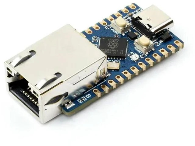 Alt view image 2 of 2 - AJMRTC RP2350-ETH Mini Development Board, RP2350 Ethernet Port Module, Raspberry Pi RP2350 Microcontroller Board, Dual-Core Dual-Architecture, RJ45 Ethernet, Type-C, for IoT Network Projects, Embedded