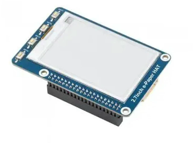 Alt view image 3 of 3 - AJMRTC 2.7inch E-Paper HAT, 264×176 Resolution E-Ink Display HAT, SPI Interface e-Paper Screen for Raspberry Pi 5 4B 3B+ 3B 2B Zero Zero W WH, Supports Partial & Full Refresh for IoT Projects