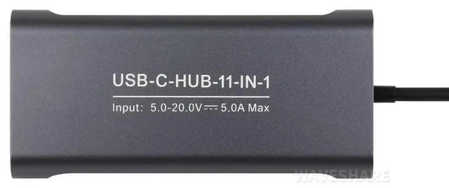 Alt view image 2 of 3 - AJMRTC USB-C 11-in-1 Multiport Hub, 4K HDMI Output, RJ45 100Mbps Ethernet, SD & TF Dual Card Reader, 100W PD Charging Port, USB 3.0 Data Ports, USB C Docking Station for Laptop, Tablet, Smartphone