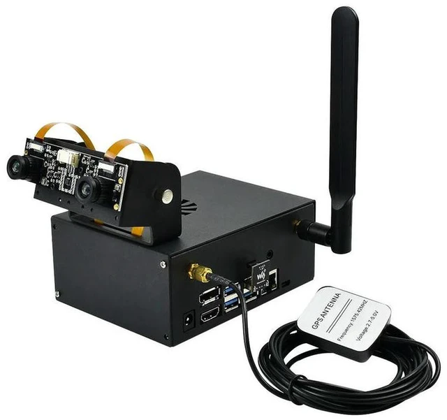Alt view image 3 of 3 - AJMRTC Jetson Nano Developer Kit Case (C) with Camera Holder, Built-in Internal Cooling Fan, Protective Enclosure, Reserved Interfaces, Easy Assembly for Jetson Nano 4GB B01 A02