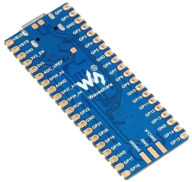 Main image of AJMRTC RP2040 Plus MCU Board, Pico-like Microcontroller Development Board Based on Raspberry Pi RP2040 Chip, USB-C Port, Onboard Flash, Battery Charging Header for Embedded Programming & DIY Projects