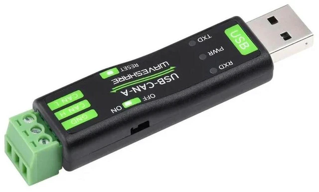Main image of AJMRTC USB-CAN-A USB to CAN Adapter Model A, STM32 Chip Solution CAN Bus Converter, Multiple Working Modes, Multi-System Compatible, CAN Analyzer for Industrial Debugging, Vehicle CAN Data Monitoring