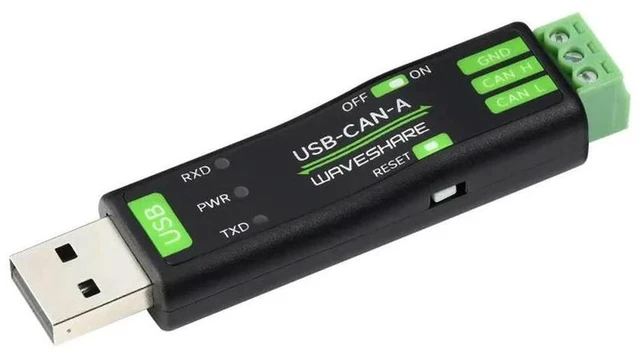 Alt view image 2 of 3 - AJMRTC USB-CAN-A USB to CAN Adapter Model A, STM32 Chip Solution CAN Bus Converter, Multiple Working Modes, Multi-System Compatible, CAN Analyzer for Industrial Debugging, Vehicle CAN Data Monitoring