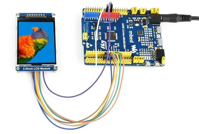Alt view image 2 of 3 - AJMRTC 2.4inch LCD Display Module, 240×320 Resolution 65K RGB Color Screen, ILI9341 Driver SPI Interface, General Purpose Display for Raspberry Pi, STM32, Arduino Embedded Projects