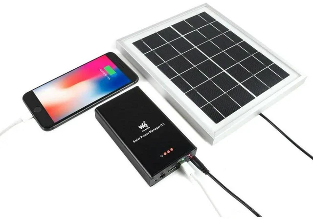 Alt view image 2 of 3 - AJMRTC Solar Power Manager (C), Solar Charging Management Module, Supports 3 Batteries Charging, Built-in Multiple Protection Circuits for Solar Panel Power Supply and Battery Energy Storage Projects