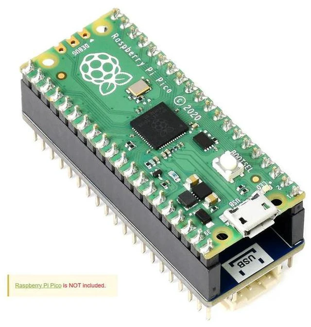 Alt view image 2 of 3 - AJMRTC Audio Expansion Module for Raspberry Pi Pico, Concurrent Headphone & Speaker Output, PCM5101A Stereo DAC, I2S Interface, 3.5mm Jack + Dual Speaker Headers, Volume Control for Audio Maker