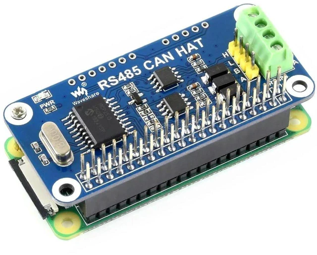 Main image of AJMRTC RS485 CAN HAT, SN65HVD230 CAN Transceiver, Onboard TVS Protection Circuit, RS485 & CAN 2-in-1 Expansion Board, SPI Interface, Stackable HAT Module for Raspberry Pi Series, Industrial Communicat