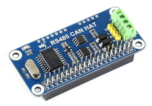 Alt view image 2 of 3 - AJMRTC RS485 CAN HAT, SN65HVD230 CAN Transceiver, Onboard TVS Protection Circuit, RS485 & CAN 2-in-1 Expansion Board, SPI Interface, Stackable HAT Module for Raspberry Pi Series, Industrial Communicat