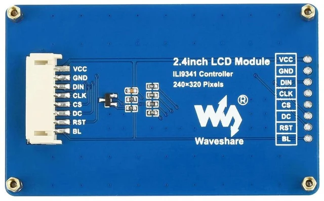 Alt view image 2 of 3 - AJMRTC 2.4inch LCD Display Module, ILI9341 Driver, 240×320 Resolution, SPI Bus Interface, 65K RGB Color Screen, General Purpose TFT LCD Panel for Embedded System, Arduino & MCU Maker DIY Electronic