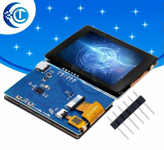 Main image of AJMRTC ESP32-C3 Development Board with 2.4inch TFT Touch LCD Screen, ST7789 Driver, 240×320 Resolution, SPI Interface, Color Touch Display Module, WiFi Bluetooth IoT Board for Embedded Maker DIY