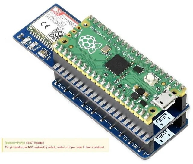 Alt view image 2 of 3 - AJMRTC SIM7020E NB-IoT Module for Raspberry Pi Pico, NB-IoT Cellular Communication Expansion Board, Supports Asia Europe Africa Australia Bands, Low Power IoT Wireless Data Transmission Maker DIY