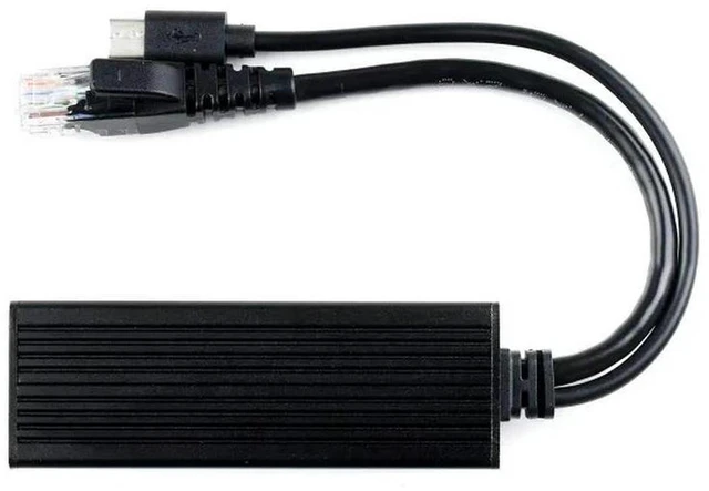 Main image of AJMRTC Industrial Gigabit PoE Splitter, Metal Case Protection, 5V 2.5A Type-C Output, IEEE802.3af/at PoE Power Splitter for Industrial Network Equipment and Embedded Maker Projects