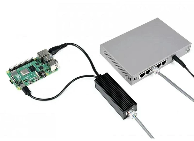 Alt view image 2 of 3 - AJMRTC Industrial Gigabit PoE Splitter, Metal Case Protection, 5V 2.5A Type-C Output, IEEE802.3af/at PoE Power Splitter for Industrial Network Equipment and Embedded Maker Projects