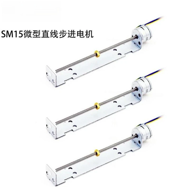 Alt view image 2 of 3 - AJMRTC SM15 Miniature Linear Sliding Table Stepper Motor, Two-phase Four-wire Linear Telescopic Motor, Small Linear Actuator for Lens Focus Adjustment Precision Motion Control Maker DIY Projects