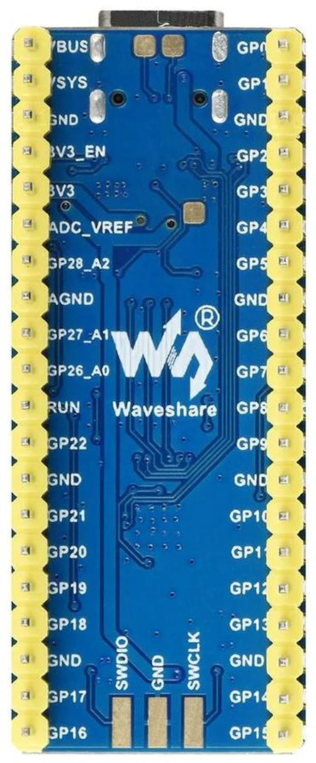 Alt view image 2 of 3 - AJMRTC RP2040-Plus MCU Board, Pico-like Development Board Based on Raspberry Pi RP2040 Plus Version, Dual-Core ARM Cortex-M0+, Rich GPIO, for Embedded Programming, Maker DIY Electronic Projects
