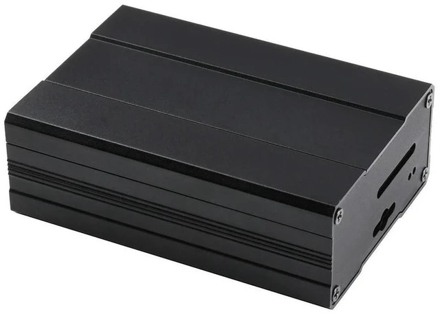 Alt view image 2 of 3 - AJMRTC Aluminum Chamfered Design Case for Raspberry Pi 4B, Aluminum Alloy Protective Enclosure, Passive Cooling, Precise Cutouts, Distinctive Tech Feeling for Raspberry Pi 4 Model B DIY Desktop Projec