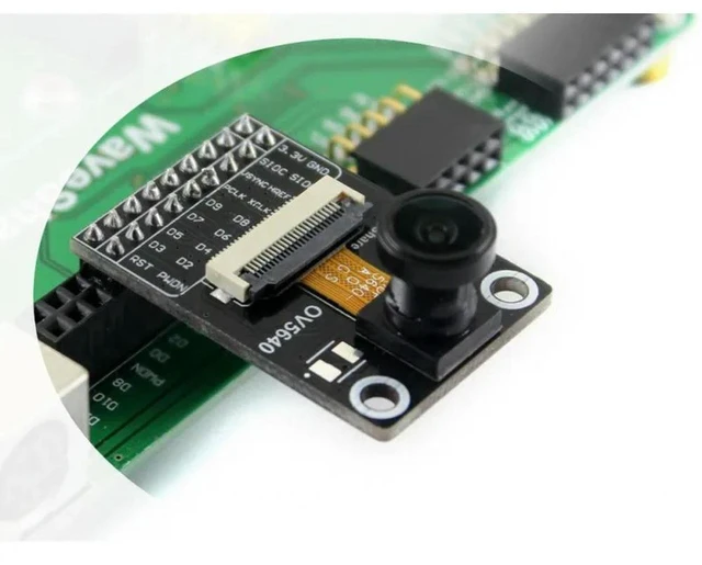 Alt view image 3 of 3 - AJMRTC OV5640 Camera Board (B), 5MP 2592×1944 Resolution, Fisheye Lens Camera Module, Wide Angle, Supports JPEG Output for ESP32, Raspberry Pi, Embedded Vision, Image Acquisition DIY Projects