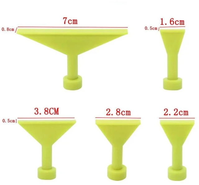 Alt view image 2 of 3 - AJMRTC Paintless Car Dent Repair Pull Tab, Wine Glass Line Pulling Tab with Non-Marking Suction Pit Gasket, for Concave Convex Pit Removal, Auto Body PDR Accessory for Most Vehicles DIY Dent Pulling
