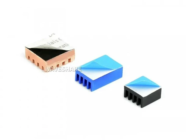 Alt view image 2 of 3 - AJMRTC PI4-HEATSINK-SET, 10Pcs Colorful Heat Sink Kit, Aluminum Cooling Heatsinks with Thermal Tape for Raspberry Pi 4B 3B+, Passive Cooler Radiator for Single Board Computer DIY Cooling Project