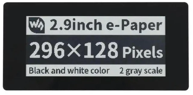 Alt view image 2 of 3 - AJMRTC 2.9 Inch Touch E-Paper HAT, 296×128 Black White E-Ink Display with 5-Points Capacitive Touch SPI Interface, E-Paper Screen HAT for Raspberry Pi Embedded DIY Projects
